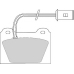 FD459A NECTO Комплект тормозных колодок, дисковый тормоз
