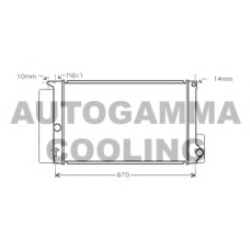 105179 AUTOGAMMA Радиатор, охлаждение двигателя