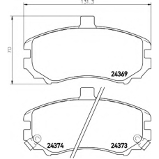 8DB 355 012-471 HELLA Комплект тормозных колодок, дисковый тормоз