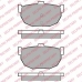 LP1072 DELPHI Комплект тормозных колодок, дисковый тормоз