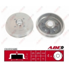 C61032ABE ABE Тормозной барабан