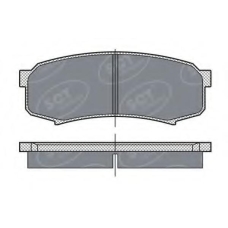 SP 279 SCT Комплект тормозных колодок, дисковый тормоз