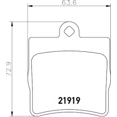 8DB 355 008-961 HELLA Комплект тормозных колодок, дисковый тормоз