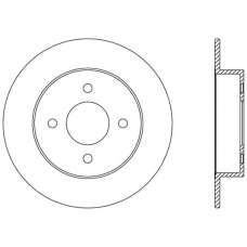 BDA2345.10 OPEN PARTS Тормозной диск