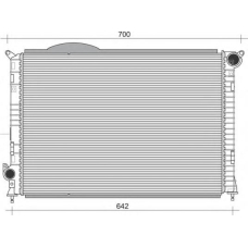 350213860000 MAGNETI MARELLI Радиатор, охлаждение двигателя