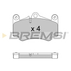 BP3572 BREMSI Комплект тормозных колодок, дисковый тормоз