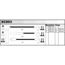 XC893 QUINTON HAZELL Комплект проводов зажигания