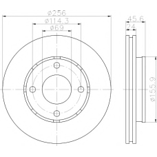 8DD 355 111-511 HELLA PAGID Тормозной диск