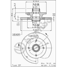 08.4469.10 BREMBO Тормозной диск