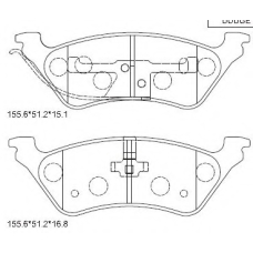 KD6509 ASIMCO Комплект тормозных колодок, дисковый тормоз