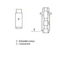 01-2298 METELLI Направляющая втулка клапана