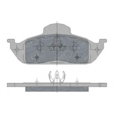 SP 244 SCT Комплект тормозных колодок, дисковый тормоз