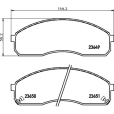 8DB 355 009-601 HELLA Комплект тормозных колодок, дисковый тормоз