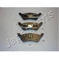 PP-993AF JAPANPARTS Комплект тормозных колодок, дисковый тормоз