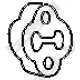 255-170<br />BOSAL<br />Резиновые полоски, система выпуска