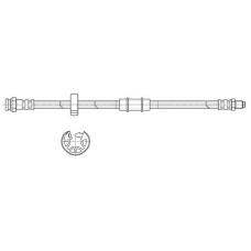 516878 KAWE Тормозной шланг