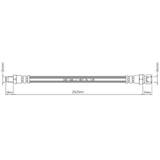 VBH541 MOTAQUIP Тормозной шланг