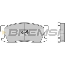 BP2407 BREMSI Комплект тормозных колодок, дисковый тормоз