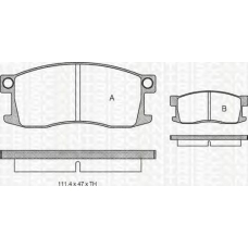 8110 40054 TRIDON Brake pads - front