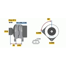 0 986 047 340 BOSCH Генератор