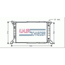 3602801 KUHLER SCHNEIDER Радиатор, охлаждение двигател
