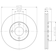 8DD 355 103-761 HELLA PAGID Тормозной диск