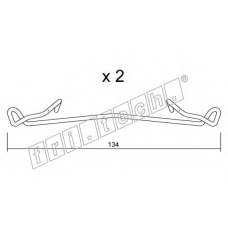 KIT.095 fri.tech. Комплектующие, колодки дискового тормоза