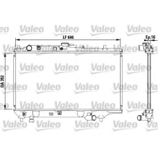 731072 VALEO Радиатор, охлаждение двигателя