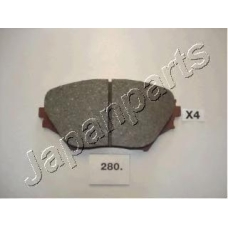 PA-280AF JAPANPARTS Комплект тормозных колодок, дисковый тормоз