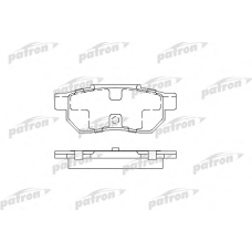 PBP472 PATRON Комплект тормозных колодок, дисковый тормоз