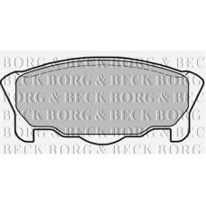 BBP1431 BORG & BECK Комплект тормозных колодок, дисковый тормоз