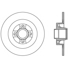 BDA2427.10 OPEN PARTS Тормозной диск
