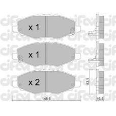 822-798-0 CIFAM Комплект тормозных колодок, дисковый тормоз