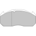 DCV1578B DURON Комплект тормозных колодок, дисковый тормоз