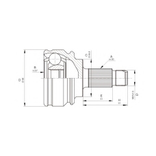 CVJ5679.10 OPEN PARTS Шарнирный комплект, приводной вал