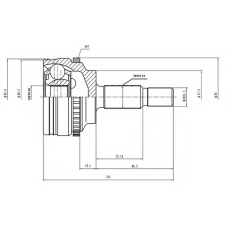 AW1510861A AYWIPARTS Шарнирный комплект, приводной вал