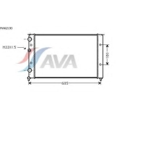 VWA2130 AVA Радиатор, охлаждение двигателя