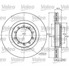 187097 VALEO Тормозной диск