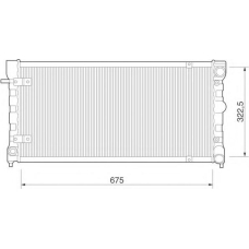 350213272000 MAGNETI MARELLI Радиатор, охлаждение двигателя