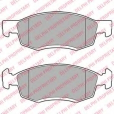 LP2137 DELPHI Комплект тормозных колодок, дисковый тормоз