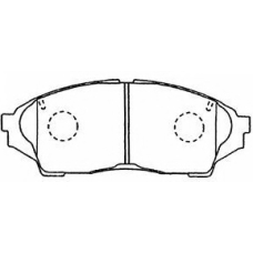 A1N006 AISIN Комплект тормозных колодок, дисковый тормоз