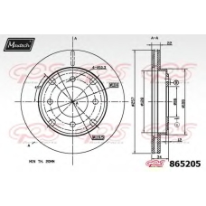 865205.6060 MAXTECH Тормозной диск