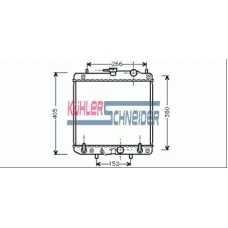 2600171 KUHLER SCHNEIDER Радиатор, охлаждение двигател