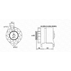 943357801010 MAGNETI MARELLI Генератор
