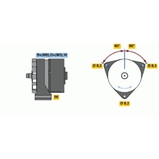 0 986 039 810 BOSCH Генератор