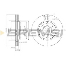 DBB621V BREMSI Тормозной диск