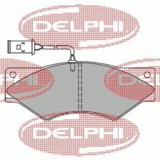 LP8040 DELPHI Комплект тормозных колодок, дисковый тормоз