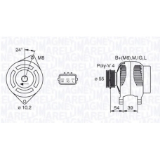 063377440010 MAGNETI MARELLI Генератор