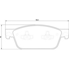363700201919 MAGNETI MARELLI Комплект тормозных колодок, дисковый тормоз