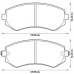 572541B BENDIX Комплект тормозных колодок, дисковый тормоз